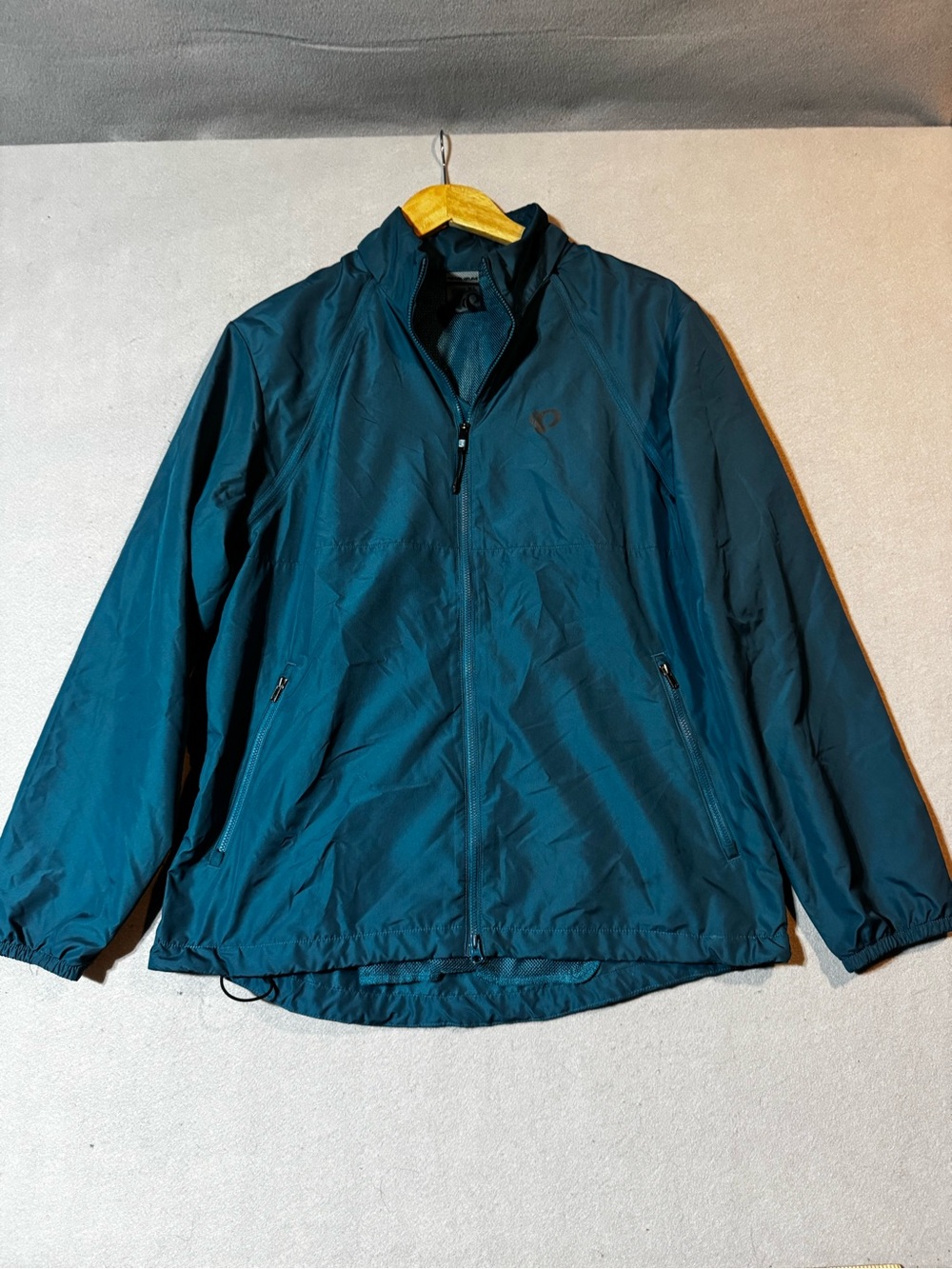 Pearl Izumi Teal Full-Zip Windbreaker Cycling Jacket Size Xl